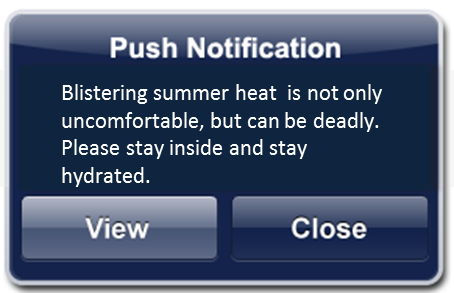 push notification view